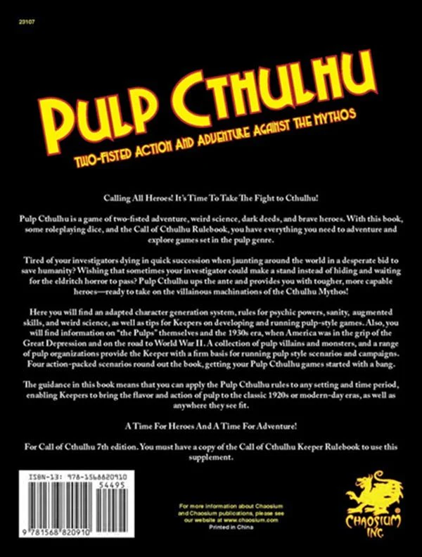 Call of Cthulhu RPG - Pulp Cthulhu - Image 2