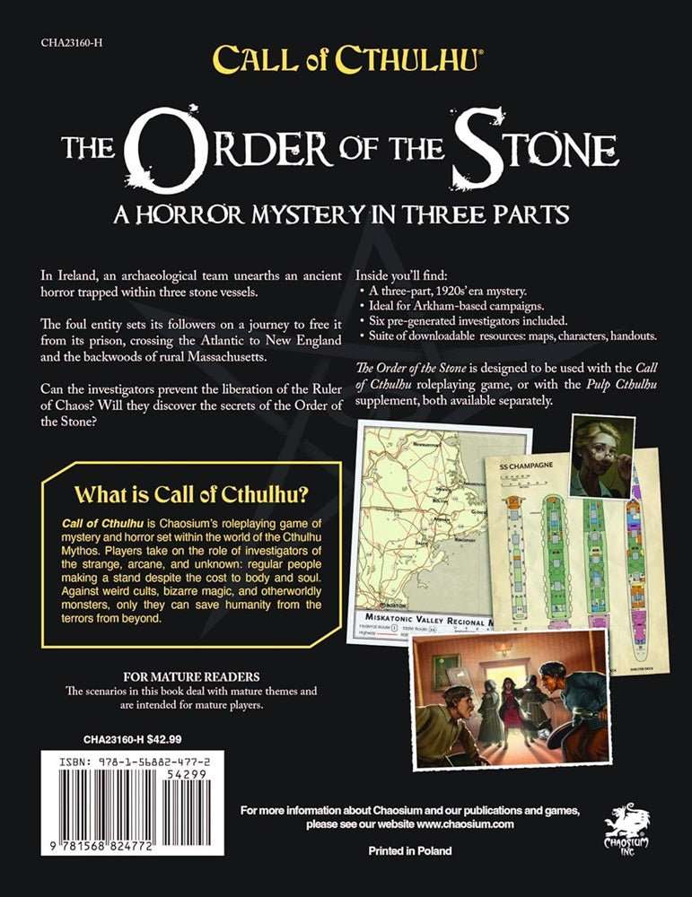 Call of Cthulhu RPG - The Order of the Stone - Image 2