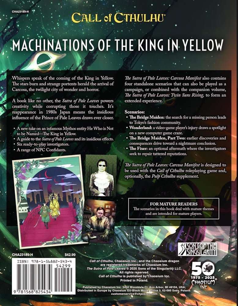 Call of Cthulhu RPG - The Sutra of Pale Leaves: Carcosa Manifest - Image 2