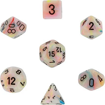 Chessex: Festive Circus/Black Die Polyhedral Set