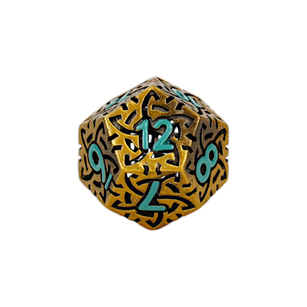 Clockwork Sun Dice Set Ancient Bronze - Image 3