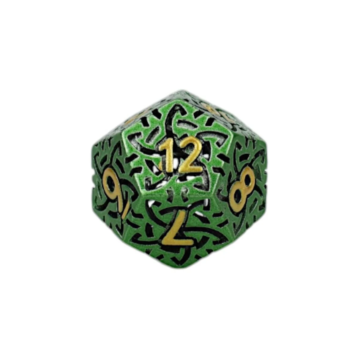 Celtic Hollow Dice Set Old Gold - Image 3