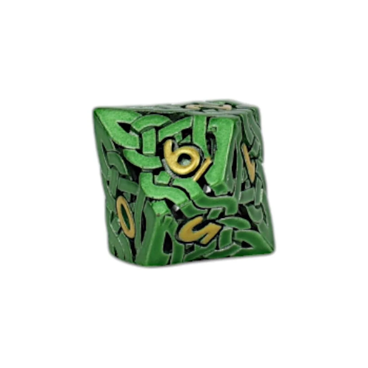 Celtic Hollow Dice Set Old Gold - Image 5