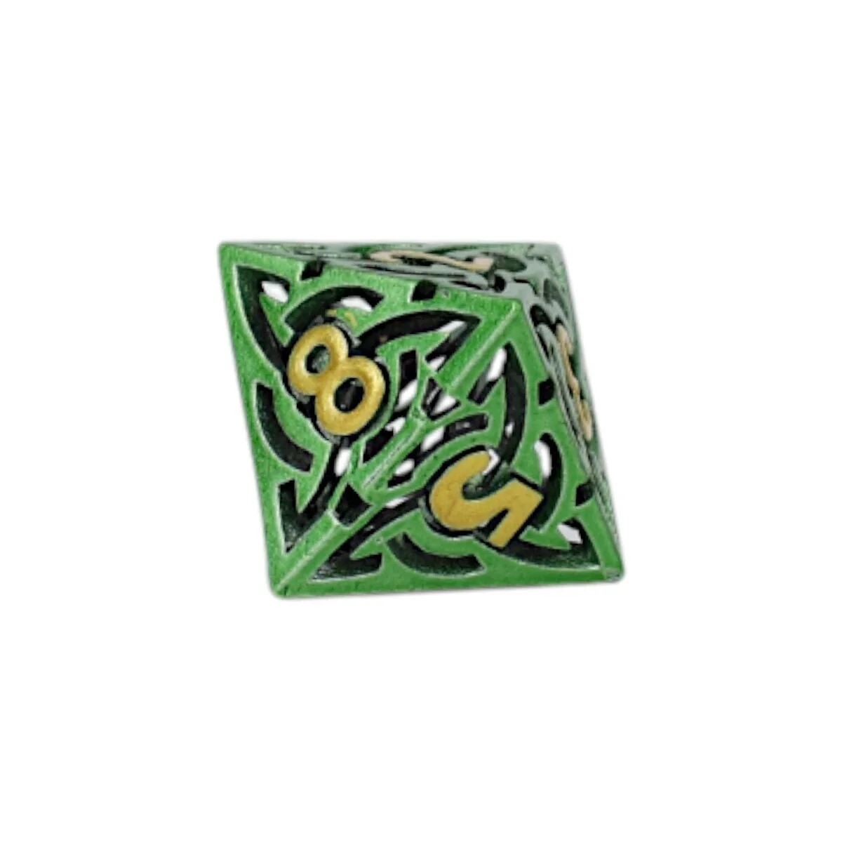 Celtic Hollow Dice Set Old Gold - Image 6