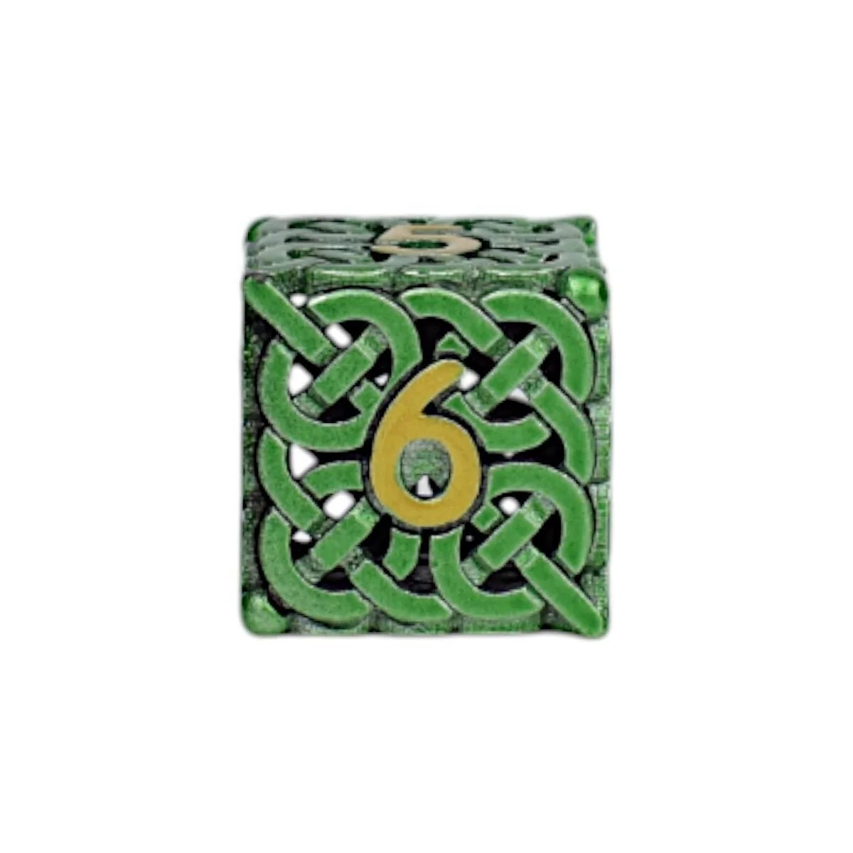 Celtic Hollow Dice Set Old Gold - Image 7