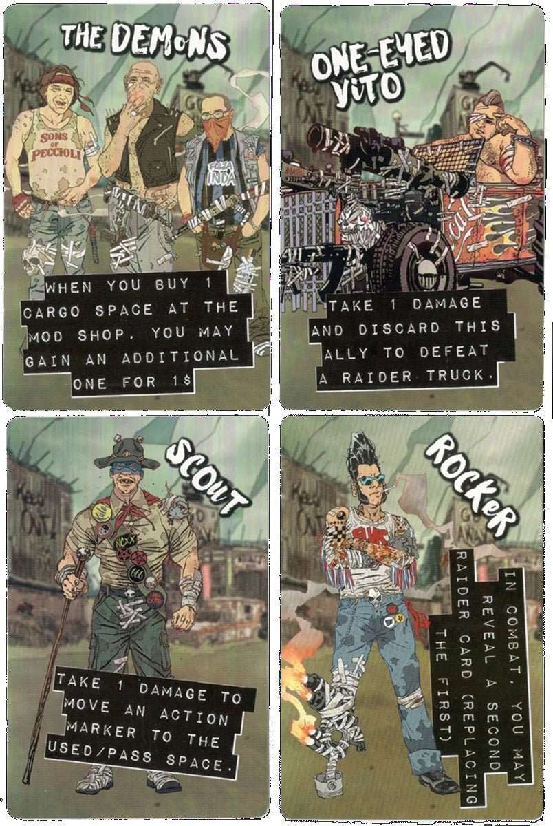 Dice Tower Wasteland Express Delivery Service: Rocker, Scout, One-Eyed Vito, The Demons (Promo Pack)