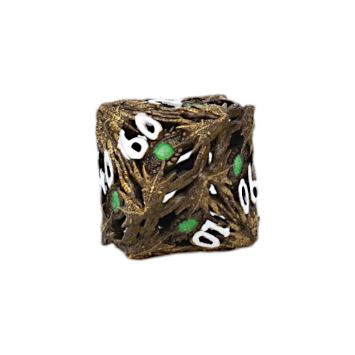 Dragon Eye Dice Set Ancient Bronze/Green - Image 4