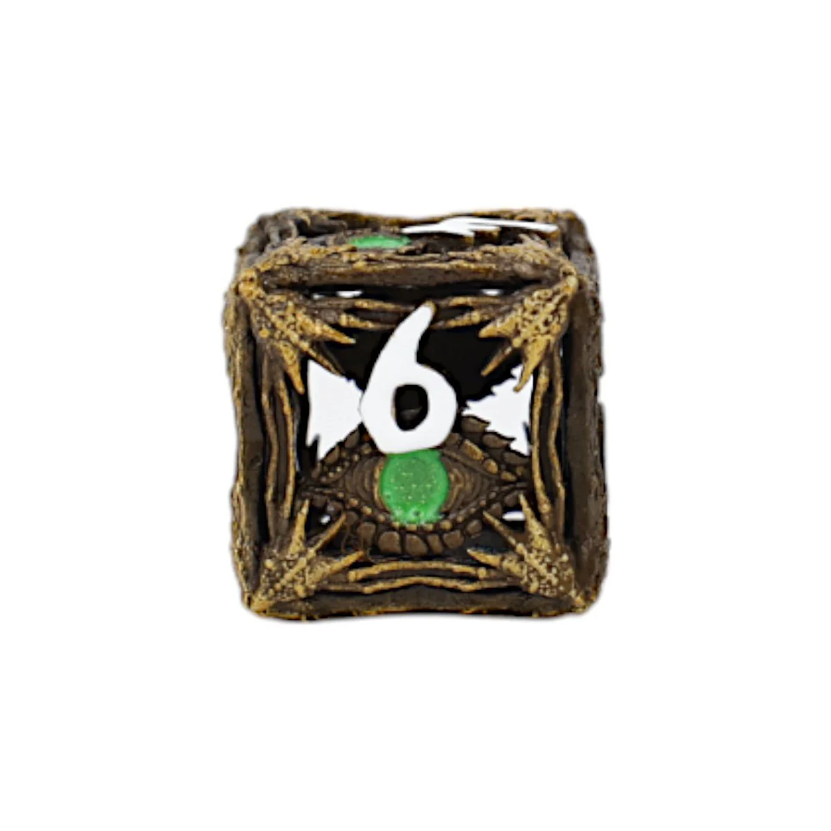 Dragon Eye Dice Set Ancient Bronze/Green - Image 7