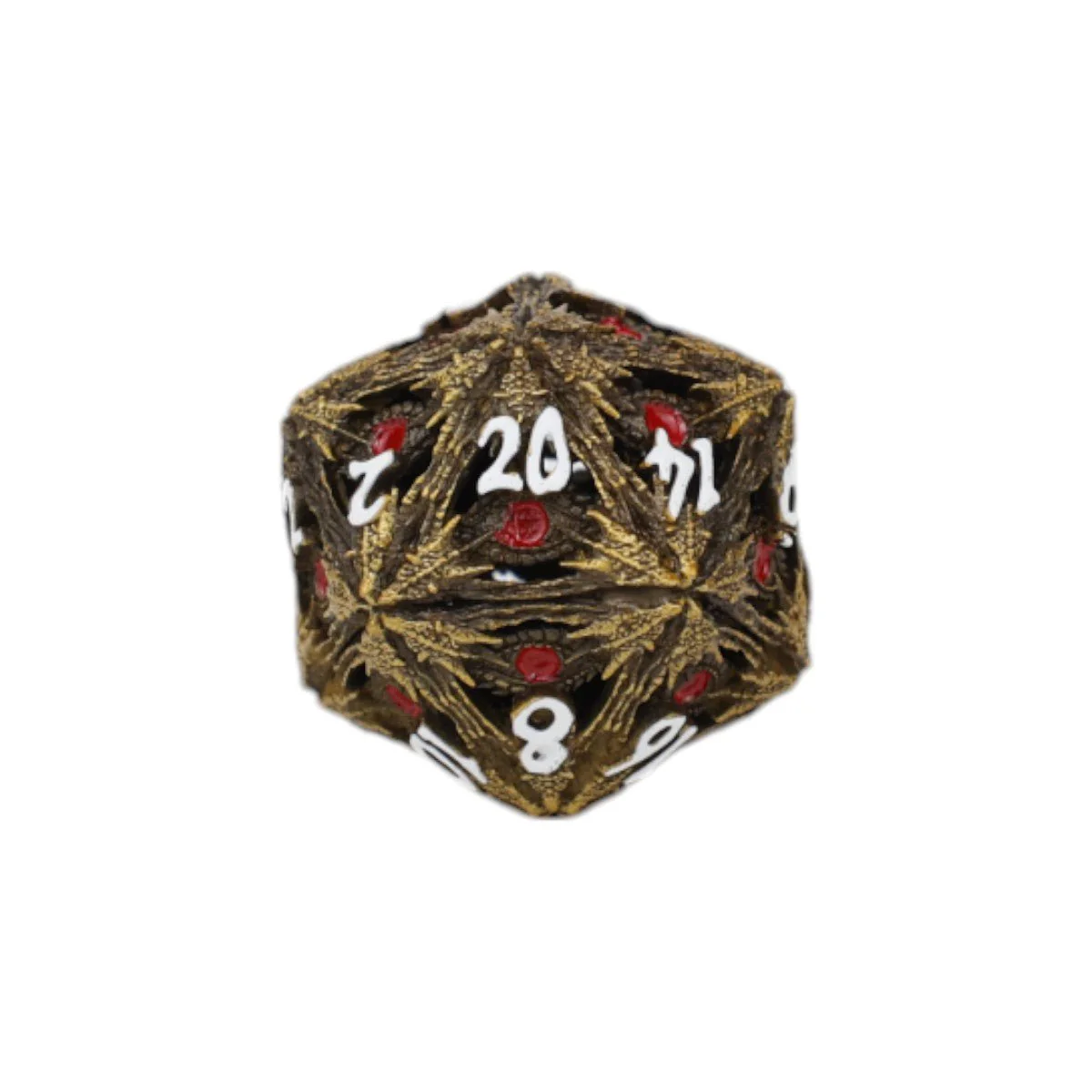 Dragon Eye Dice Set Ancient Bronze/Red - Image 2