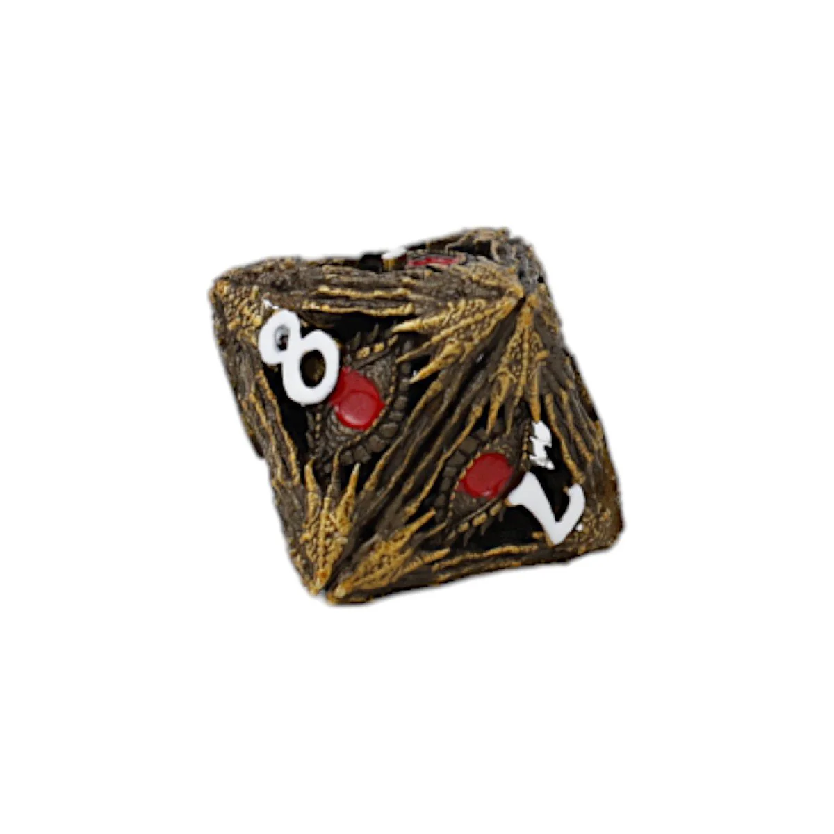 Dragon Eye Dice Set Ancient Bronze/Red - Image 6