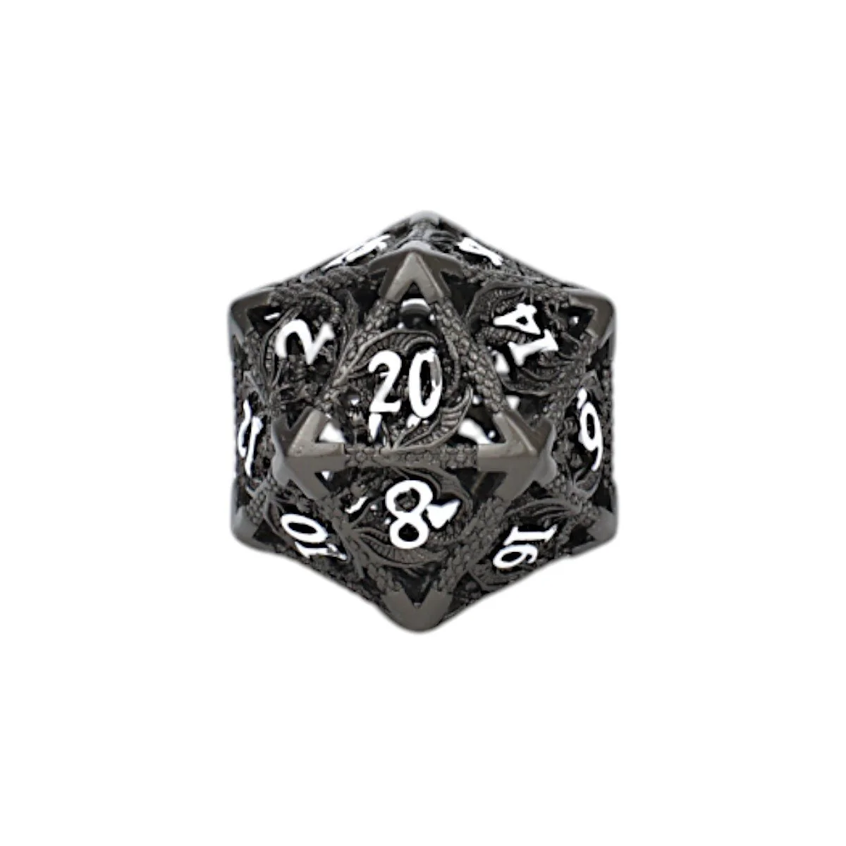 Dragon Hollow Dice Set Metal/Black - Image 2