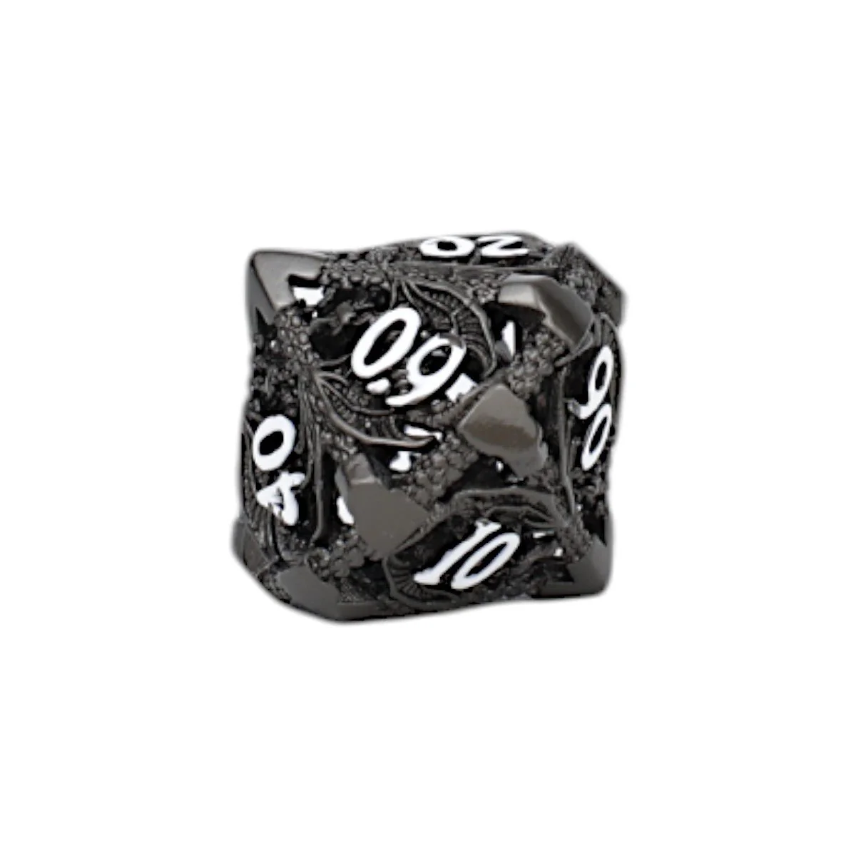 Dragon Hollow Dice Set Metal/Black - Image 4