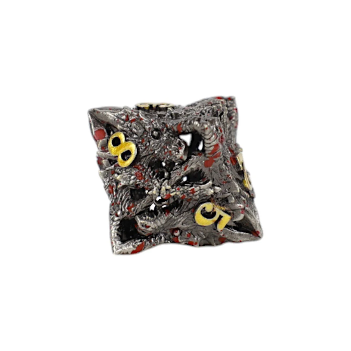 Dragon Rage Dice Set Bloodied Metal - Image 6