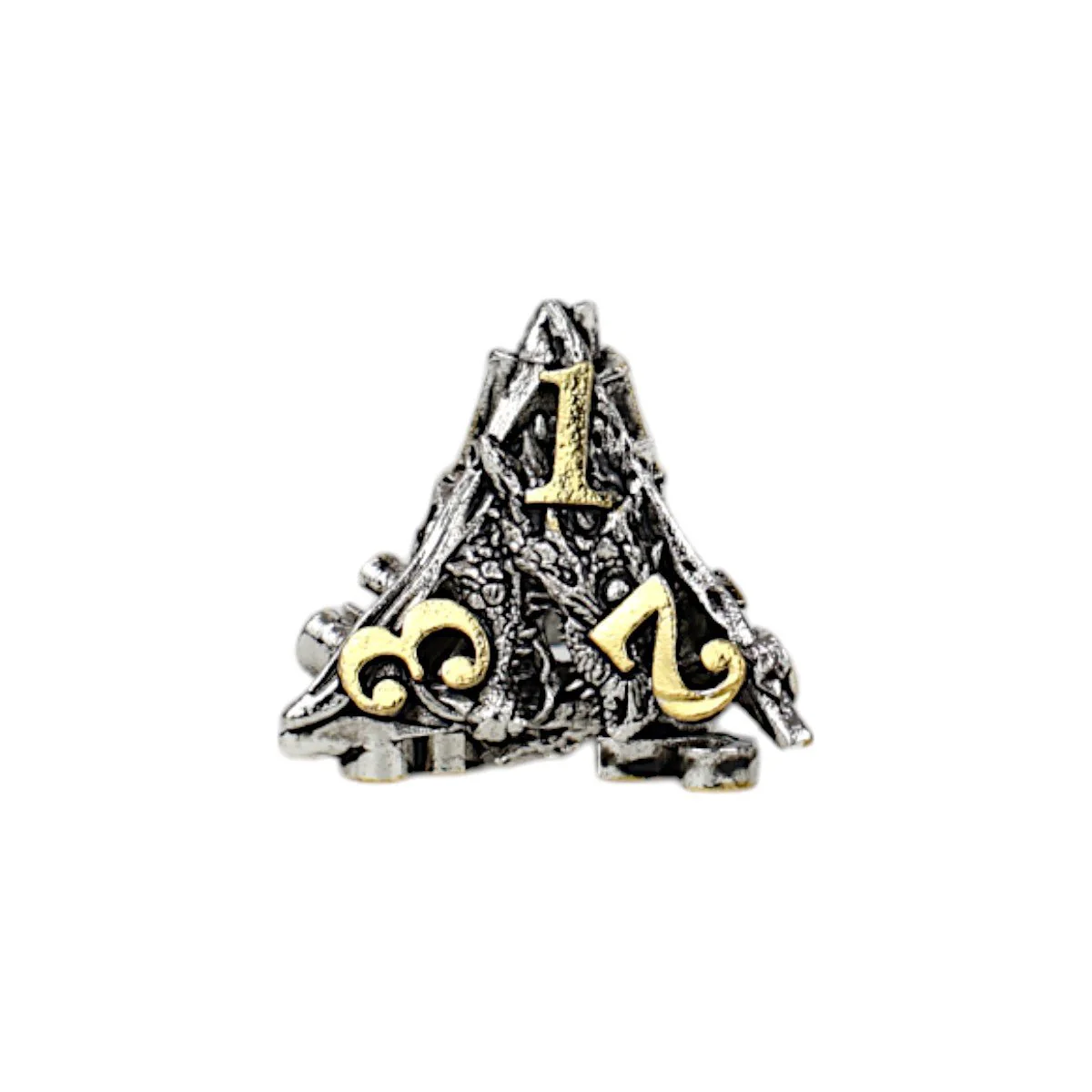 Dragon Rage Dice Set Chrome/Gold - Image 8