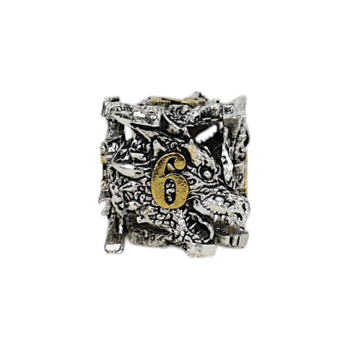 Dragon Rage Dice Set Chrome/Gold - Image 9