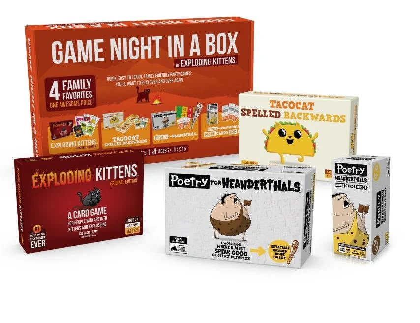 Exploding Kittens : Game Night In A Box