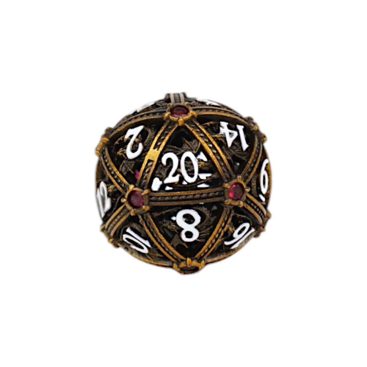 Hoard Guardian Dice Set Ancient Bronze/Red - Image 2