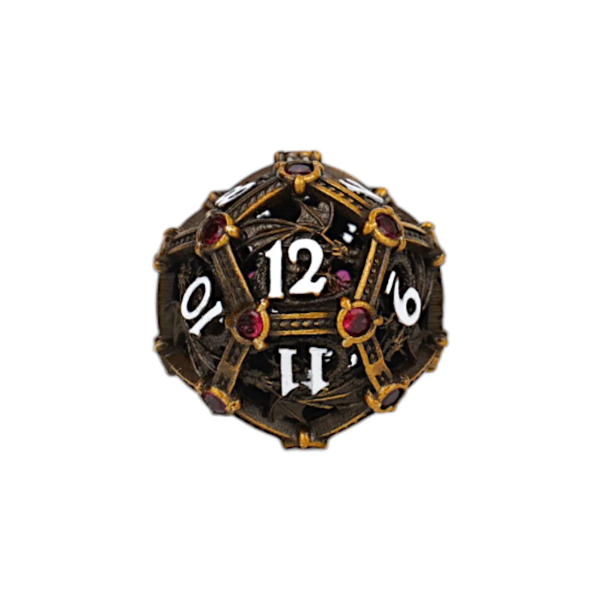 Hoard Guardian Dice Set Ancient Bronze/Red - Image 3
