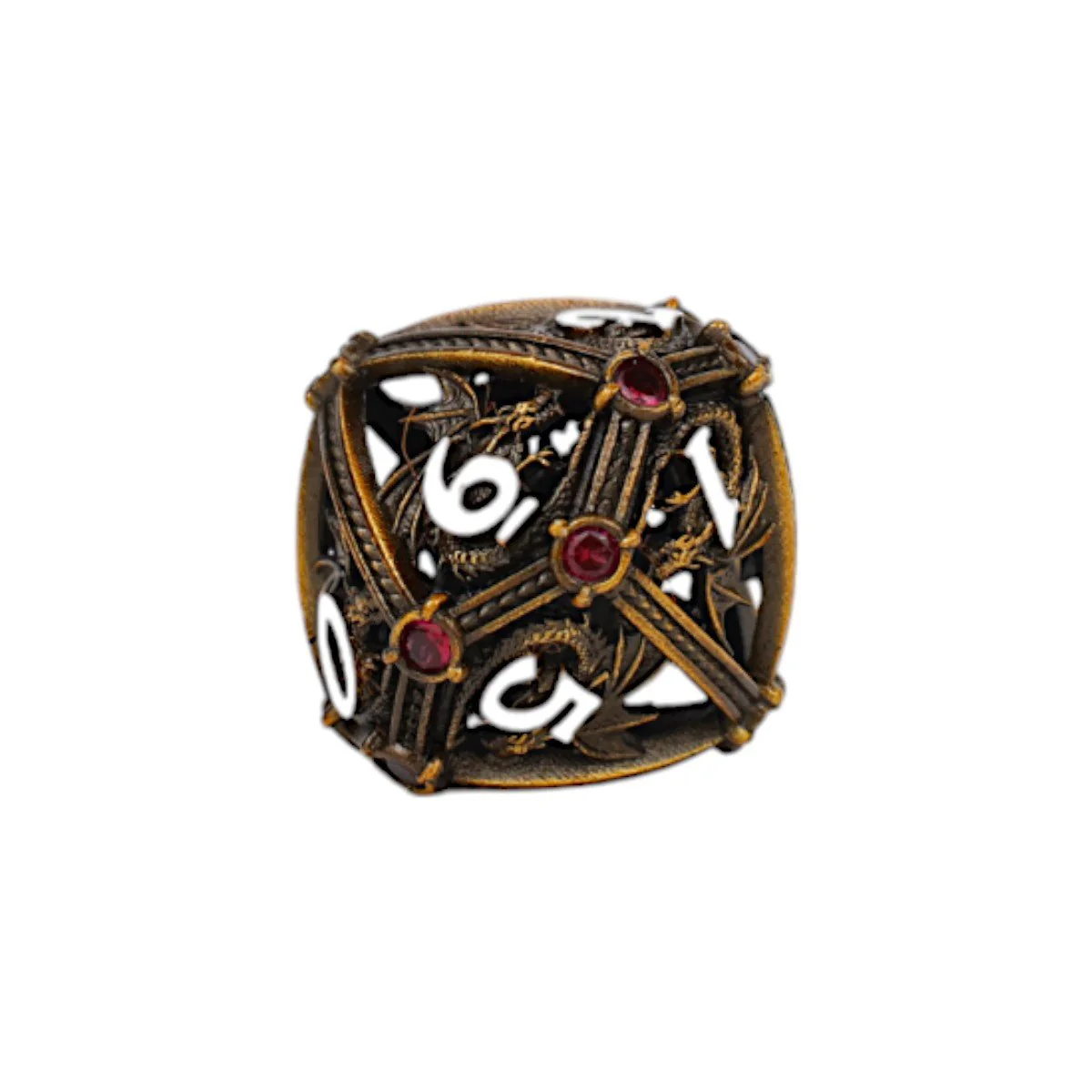 Hoard Guardian Dice Set Ancient Bronze/Red - Image 5