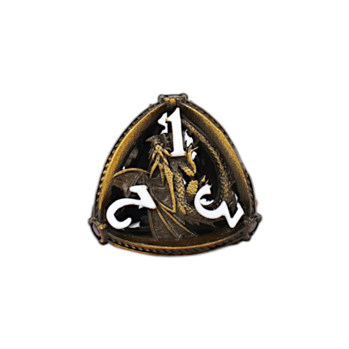 Hoard Guardian Dice Set Ancient Bronze/Red - Image 8