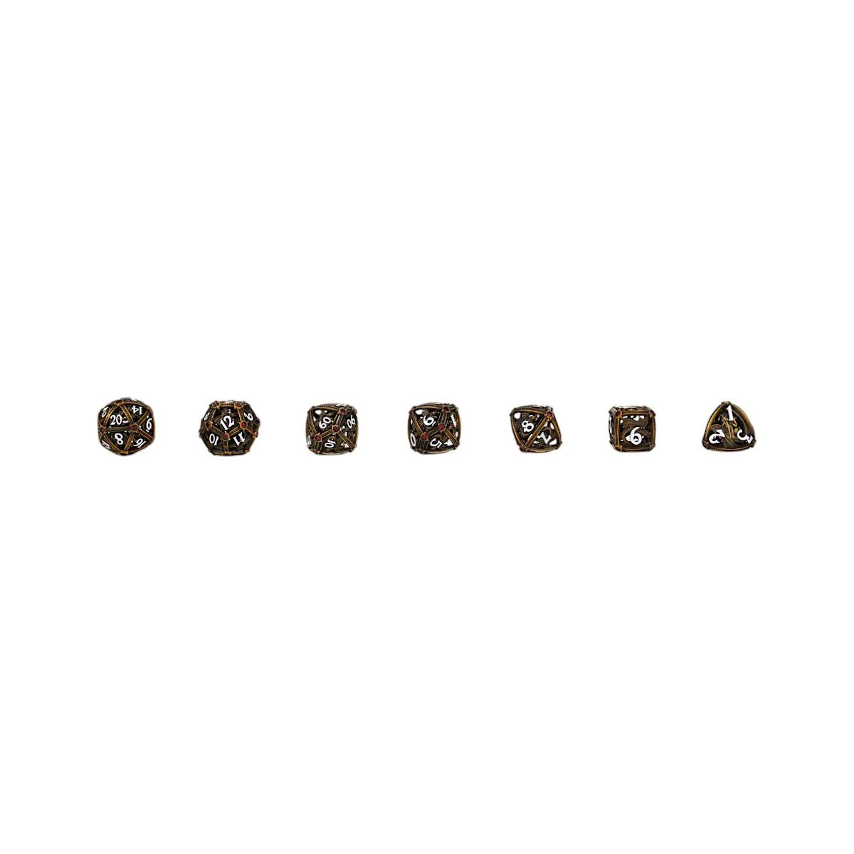 Hoard Guardian Dice Set Ancient Bronze/Red - Image 9