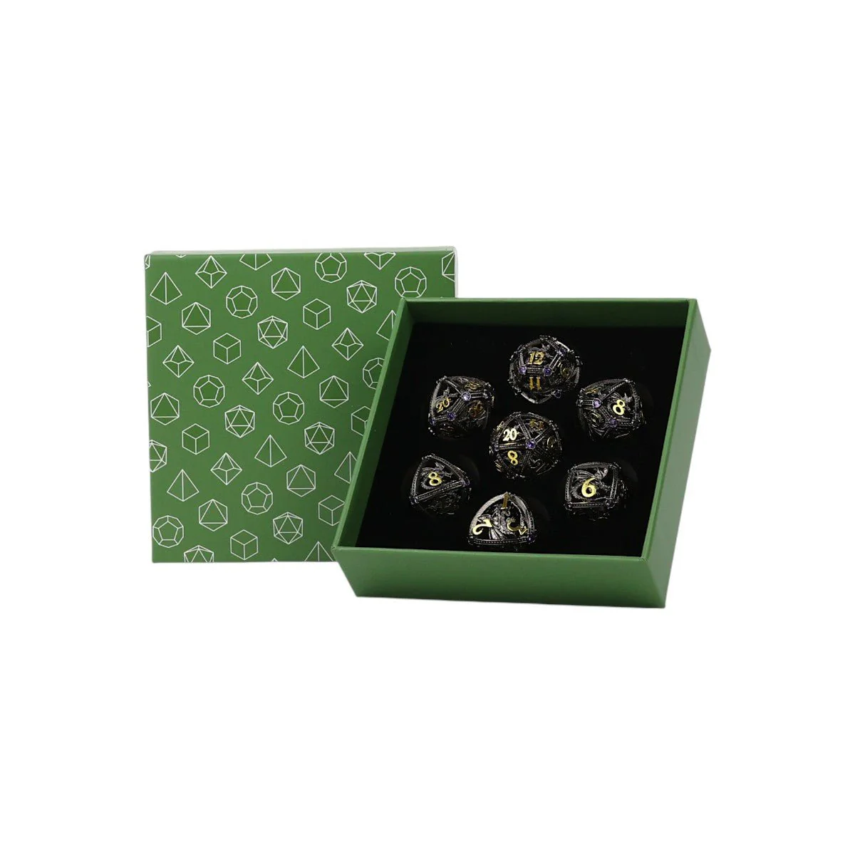 Hoard Guardian Dice Set Black/Gold