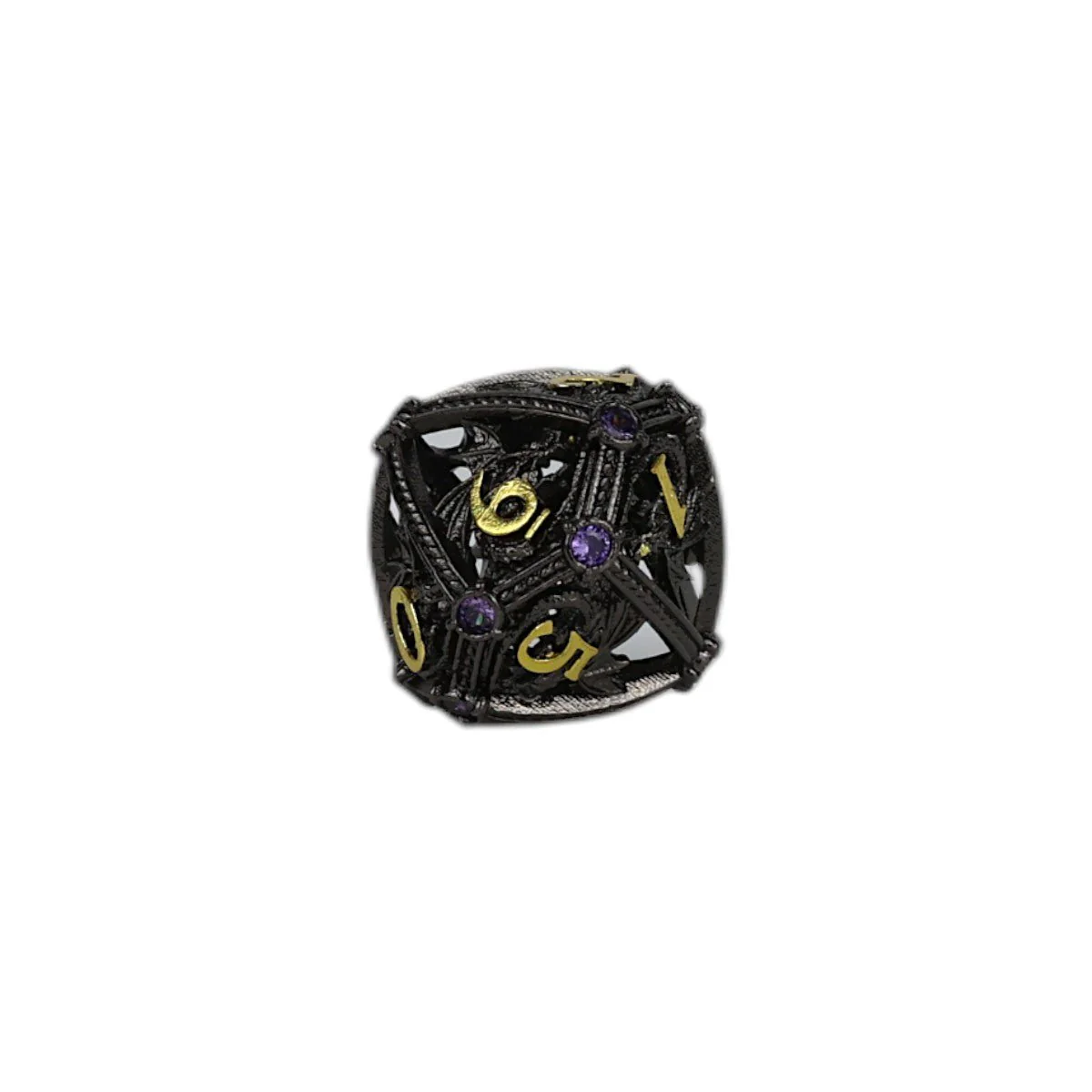 Hoard Guardian Dice Set Black/Gold - Image 6