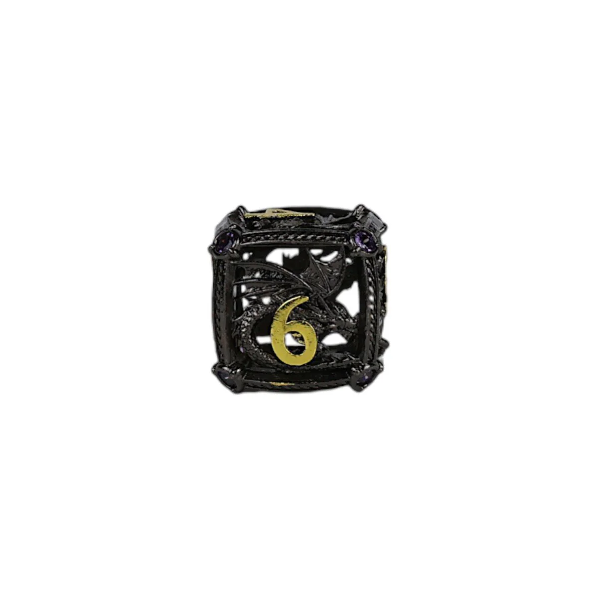 Hoard Guardian Dice Set Black/Gold - Image 8