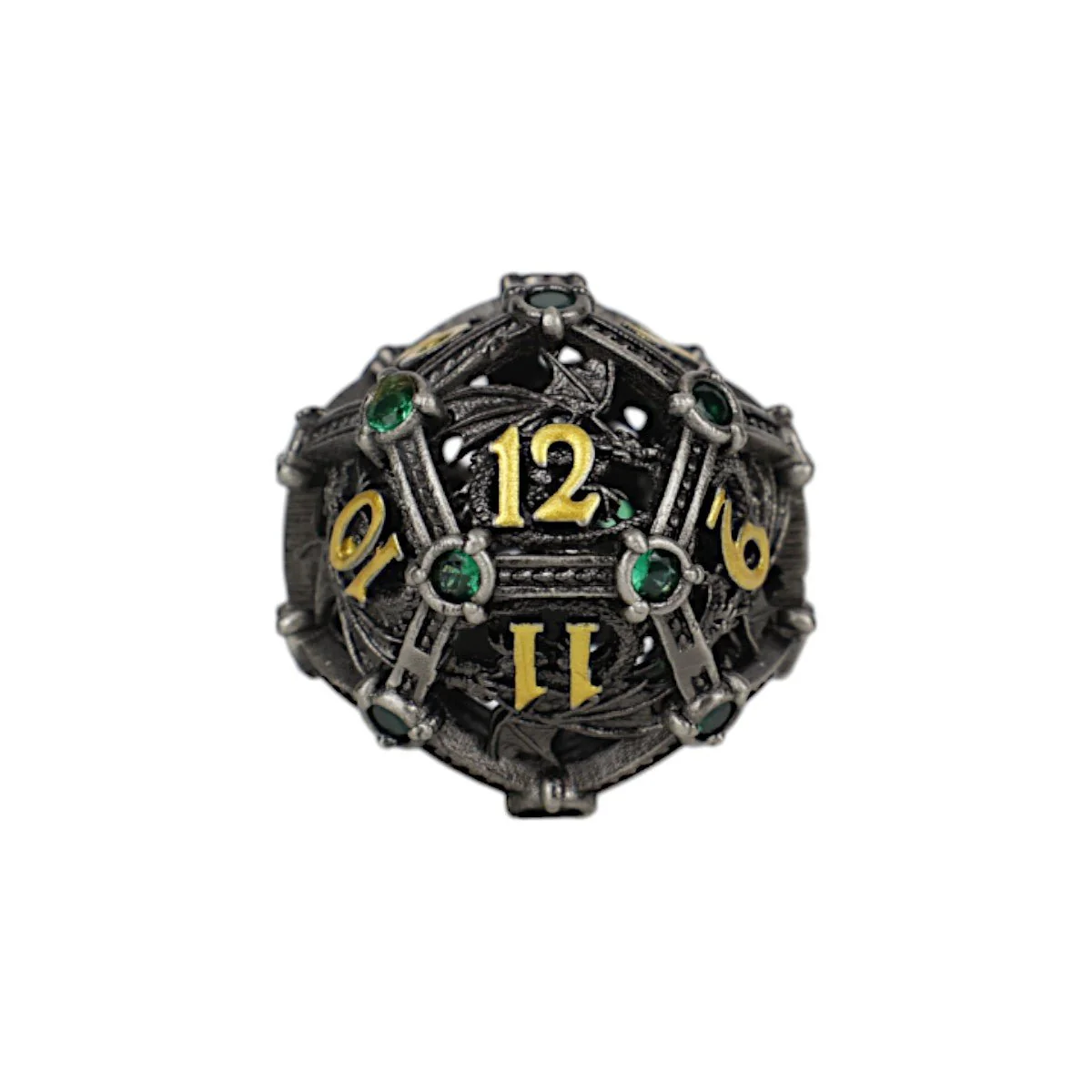 Hoard Guardian Dice Set Steel/Green - Image 3