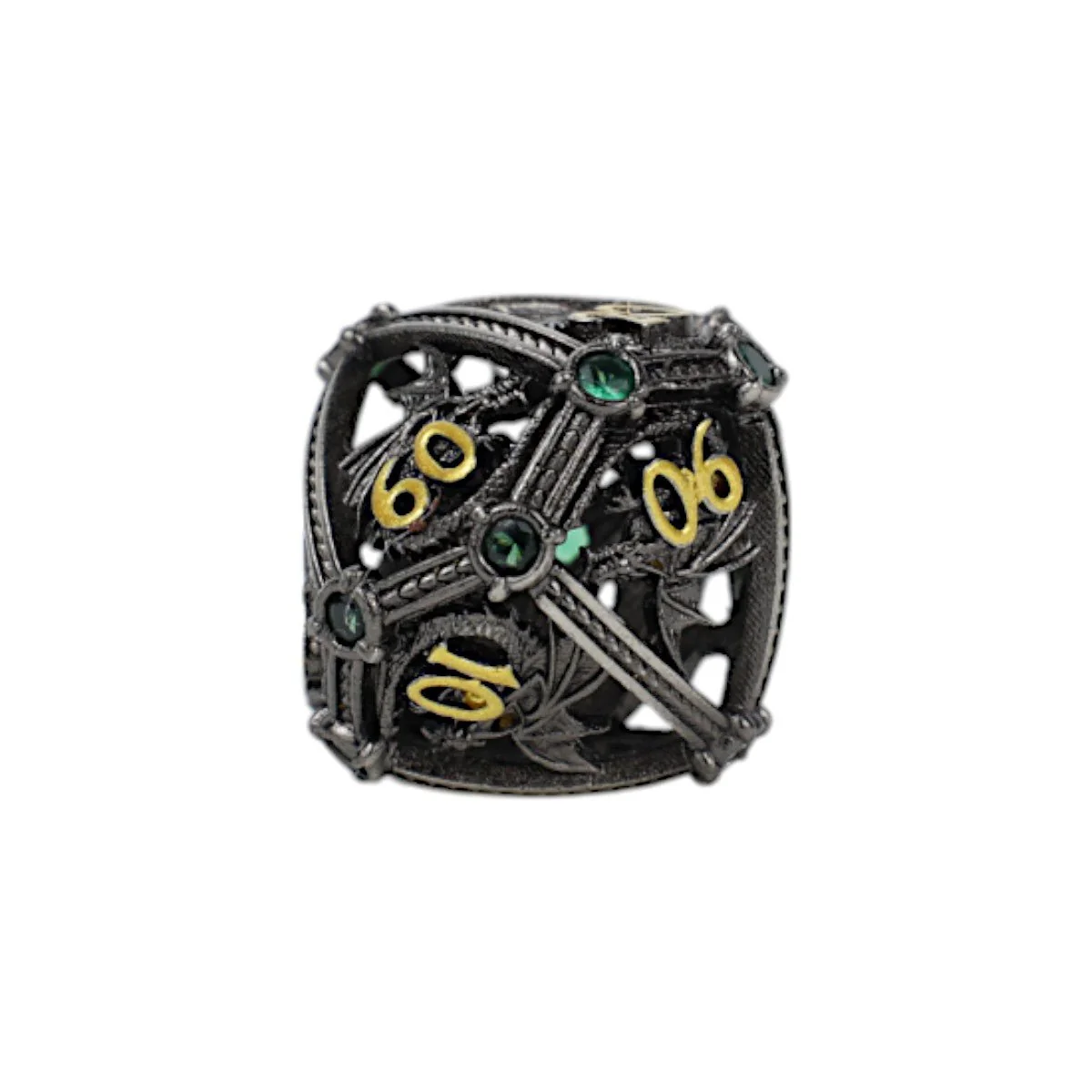 Hoard Guardian Dice Set Steel/Green - Image 4