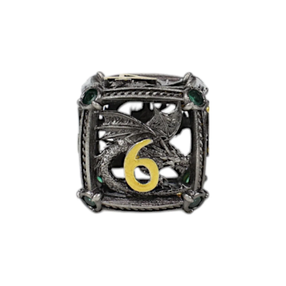 Hoard Guardian Dice Set Steel/Green - Image 6