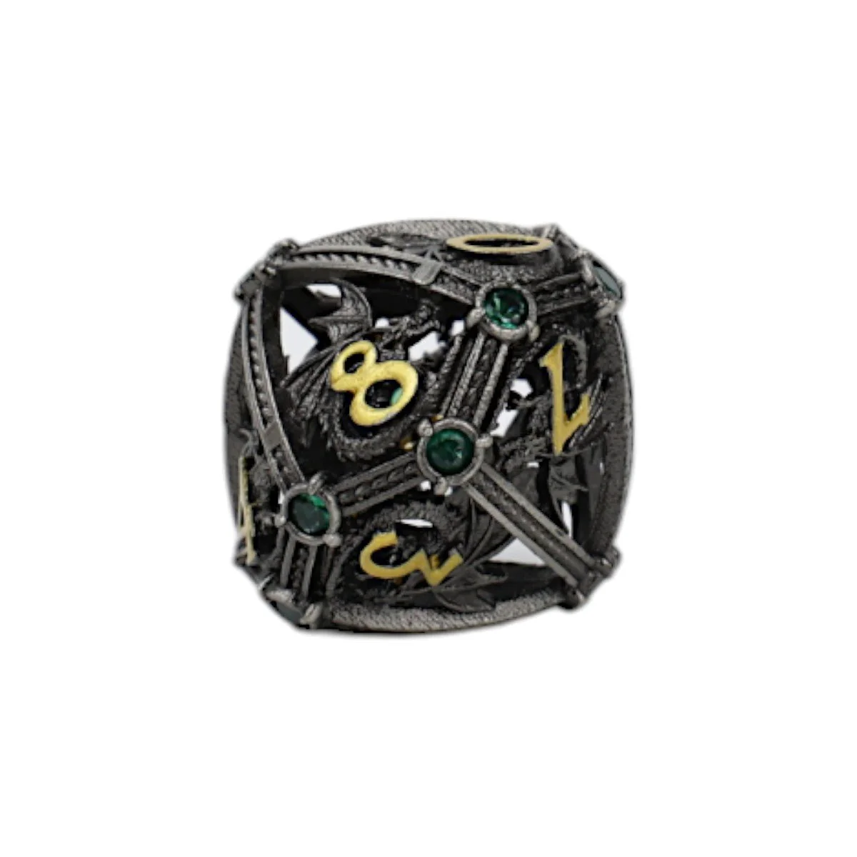 Hoard Guardian Dice Set Steel/Green - Image 9