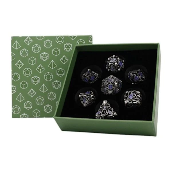 Tentacular Dice Set Steel/Blue