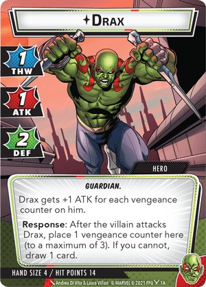 Marvel Champions: The Card Game – Drax Hero Pack - Image 4
