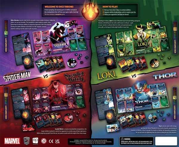 Marvel Dice Throne 4-Hero Box (Scarlet Witch, Thor, Loki, Spider-Man) - Image 9