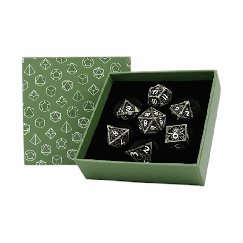 Strange Aeon Dice Set Tarnished Gold