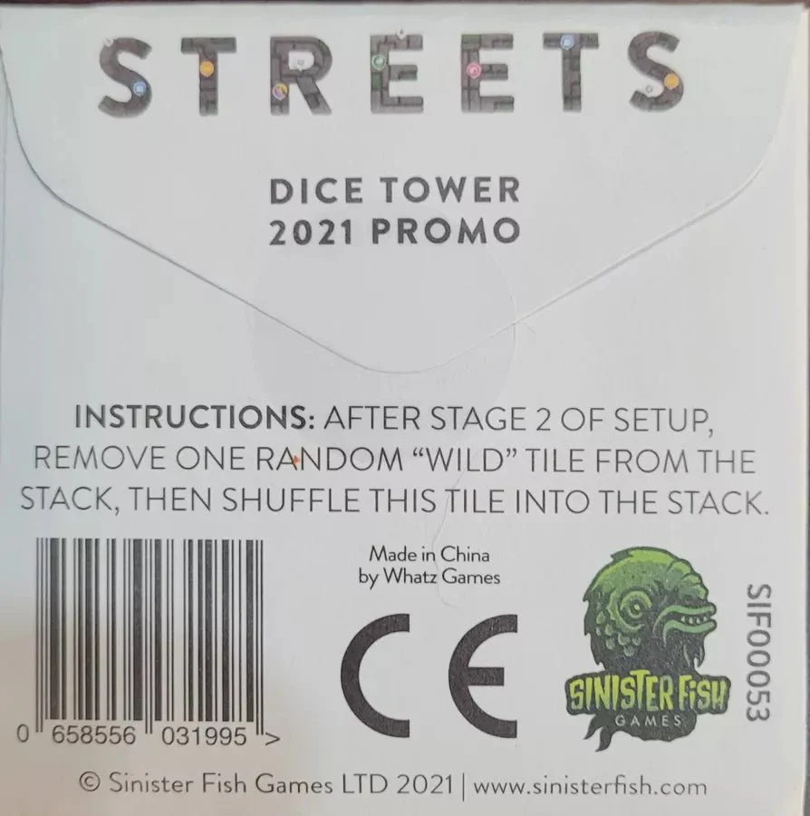 Streets: Dice Tower 2021 Promo Tile - Image 2
