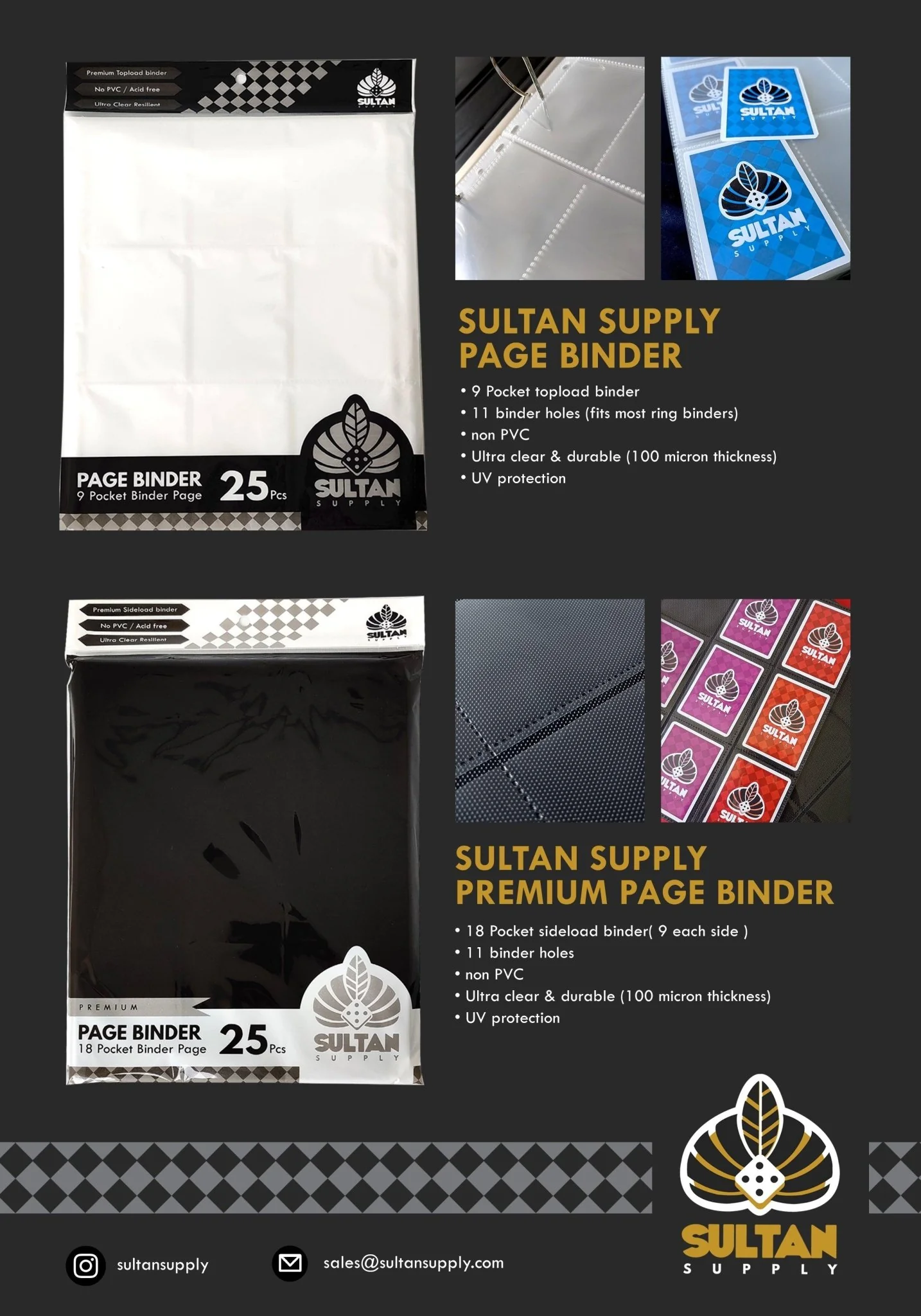 Sultan Premium Page 18 Pocket - Black - Image 4