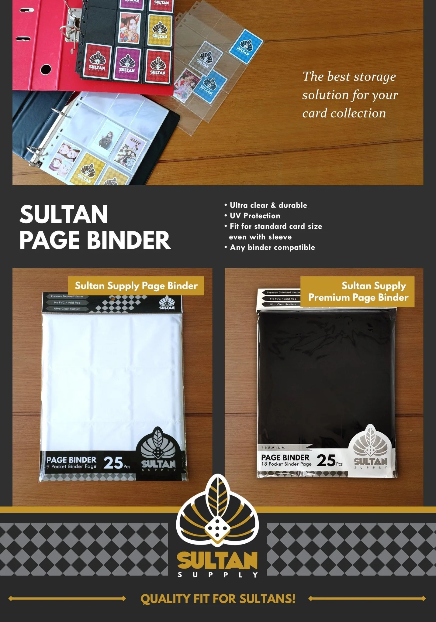 Sultan Premium Page 18 Pocket - Black - Image 5