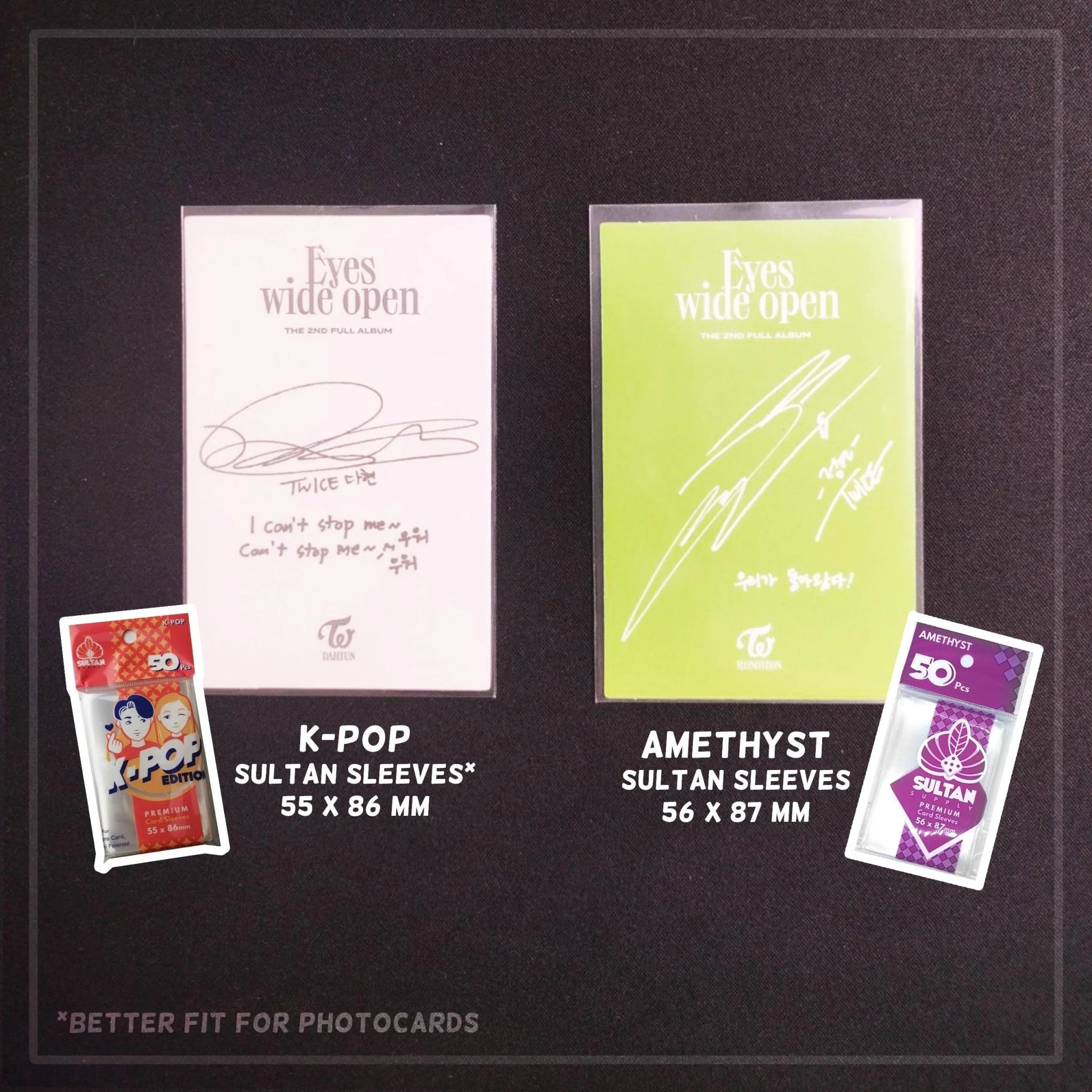 Sultan Supply Premium Card Sleeves: 55 x 86 mm KPOP Sleeves (90 microns) - Image 4
