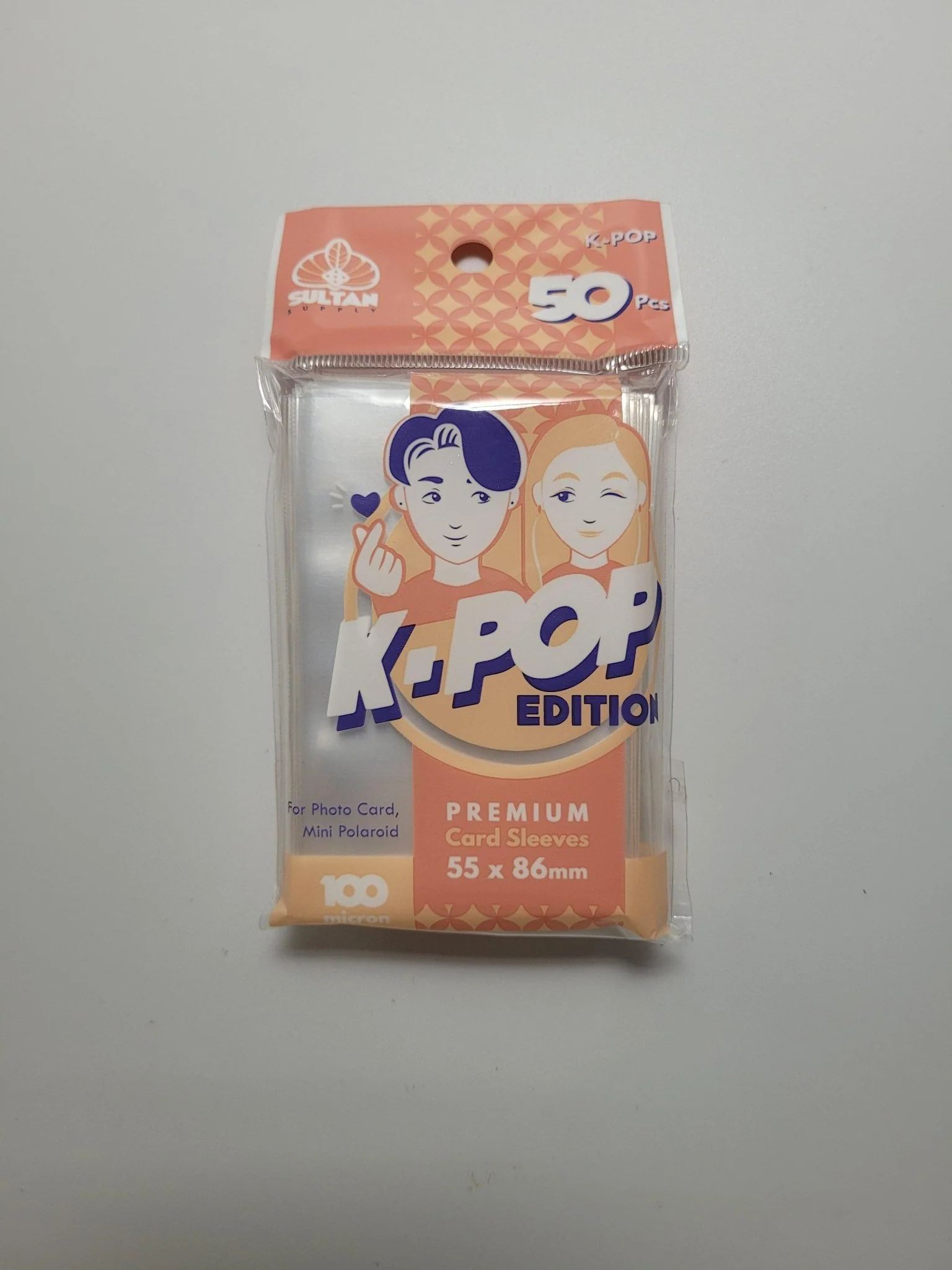 Sultan Supply Premium Card Sleeves: 55 x 86 mm KPOP Sleeves (100 Microns)