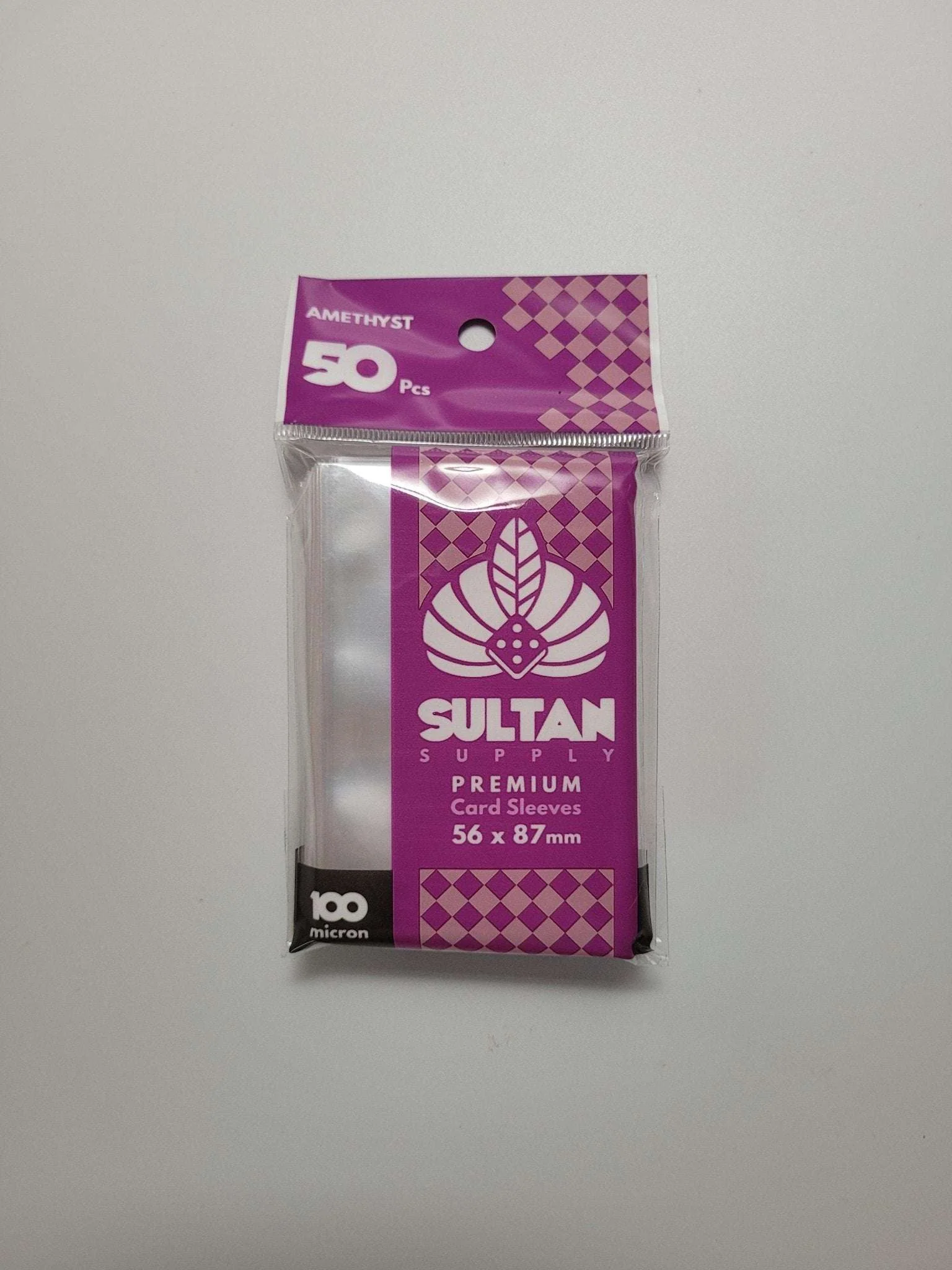 Sultan Supply Premium Card Sleeves: 56 x 87 mm Standard USA Amethyst (100 microns)