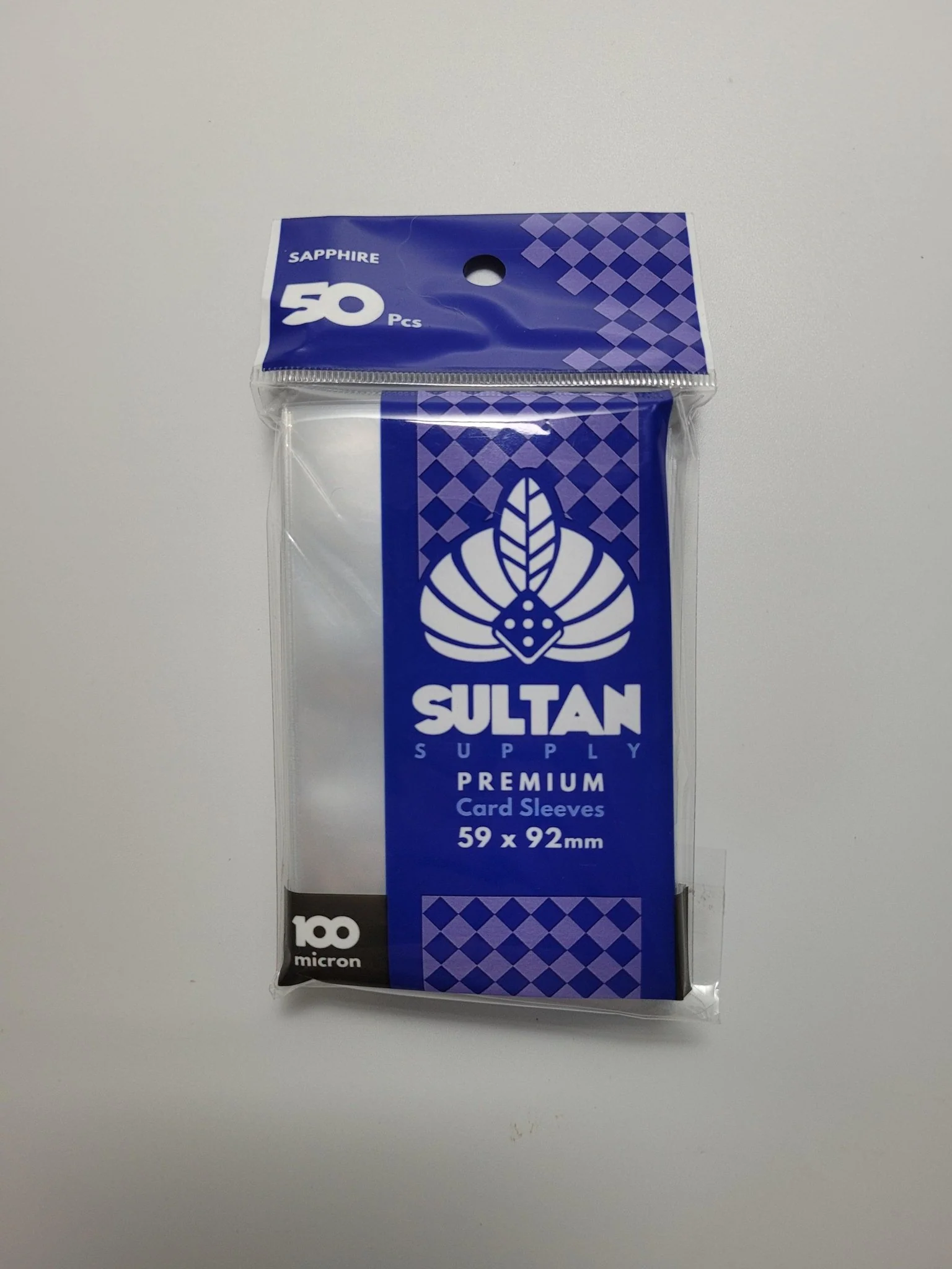 Sultan Supply Premium Card Sleeves: 59 x 92 mm Standard Euro Sapphire (100 microns)