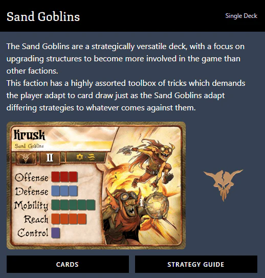 Summoner Wars (2nd Edition) Sand Goblins Faction Deck - Image 2