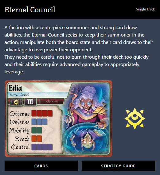 Summoner Wars (2nd Edition) Eternal Council Faction Deck - Image 2