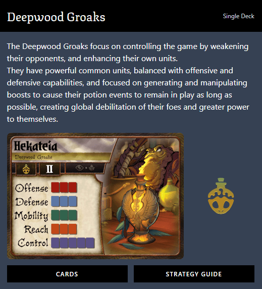 Summoner Wars (2nd Edition) Deepwood Groaks Faction Deck - Image 2